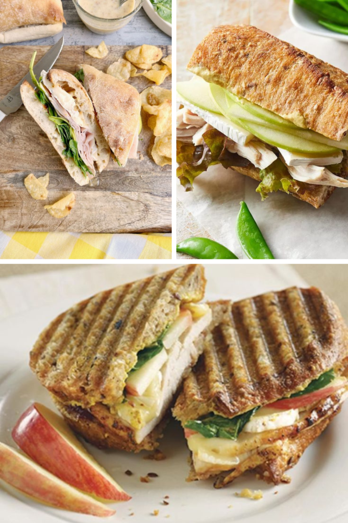 Delicious gourmet sandwiches with fresh ingredients and crispy bread, perfect for a tasty lunch option.